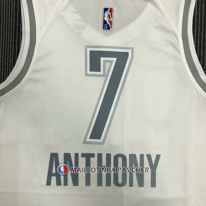 Maillot Oklahoma City Thunder Carmelo Anthony NO 7 Ville 2021-22 Blanc